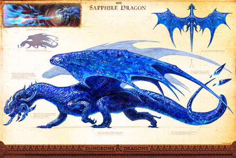 D&D Sapphire Dragon