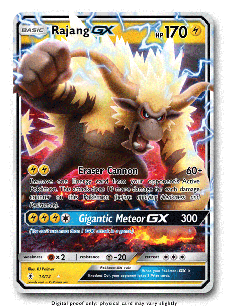 Rajang GX Parody Card – Art of RJ Palmer Rajang GX Parody Card – Art of RJ Palmer