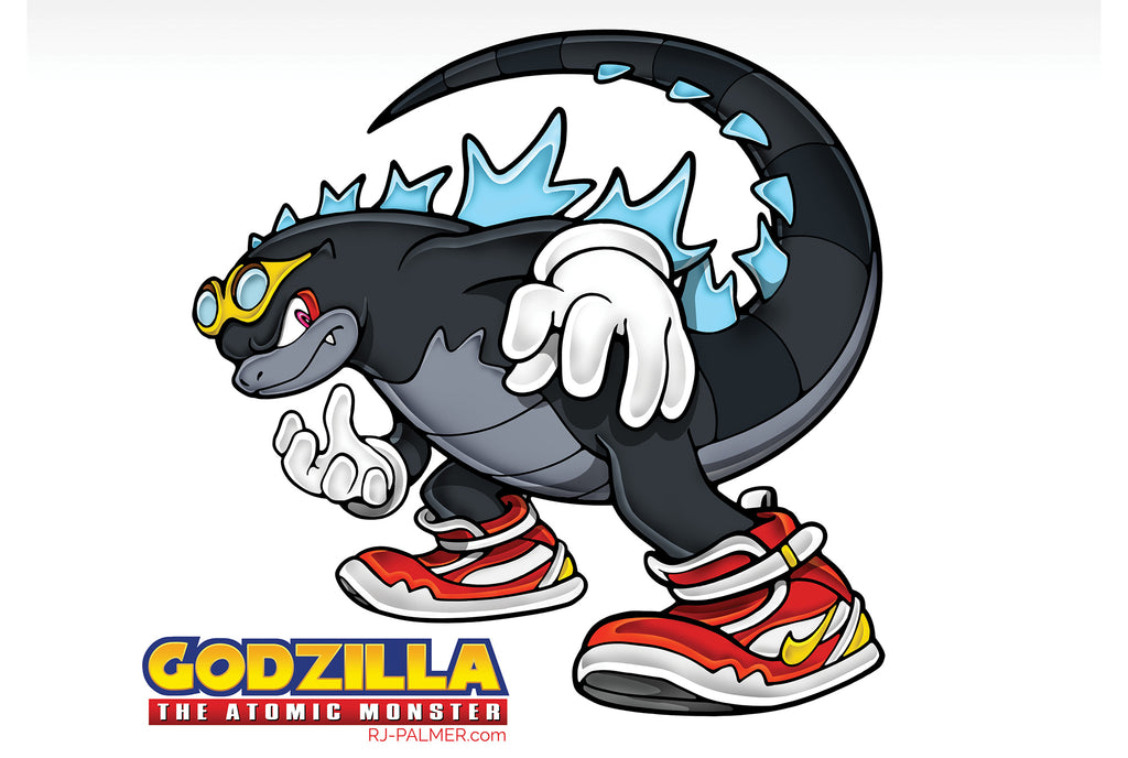 atomic monsters Godzilla the Atomic Monster Print
