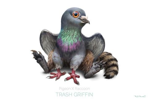 Trash Griffin Print
